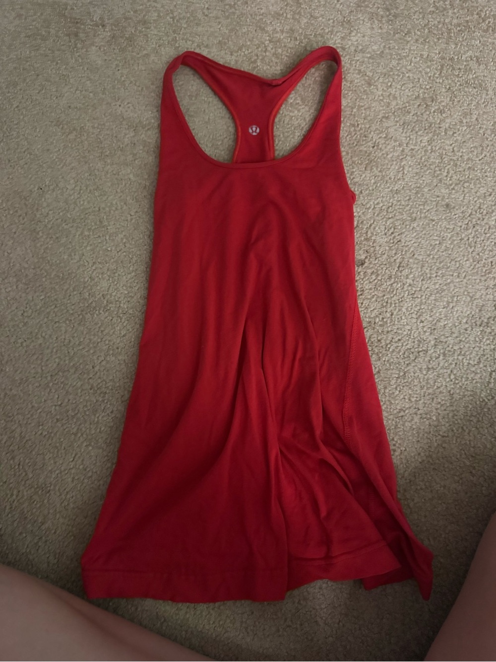 lululemon athletica Bright Red Racerback Performance Tank
